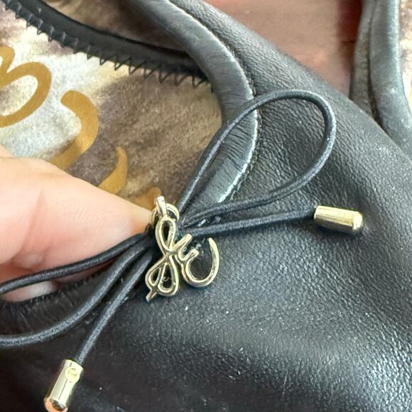 Sam Edelman Felicia Classic women’s Ballet Flats Saddle Leather Black Size 7.5 - Picture 4 of 6